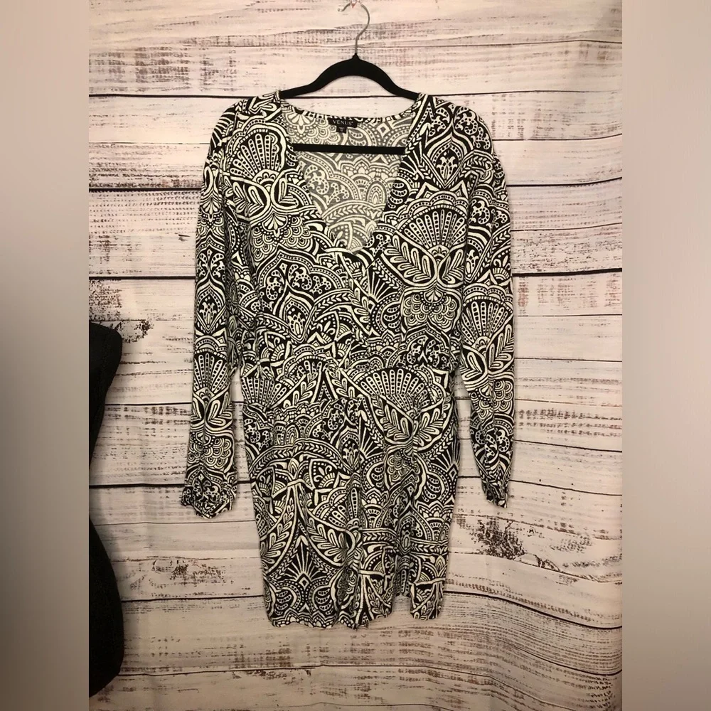 Cotton linen printed romper - Picture 2 of 13